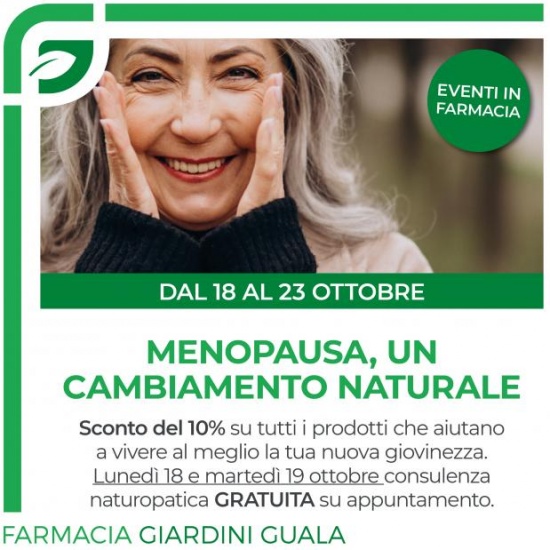 MENOPAUSA, UN CAMBIAMENTO NATURALE